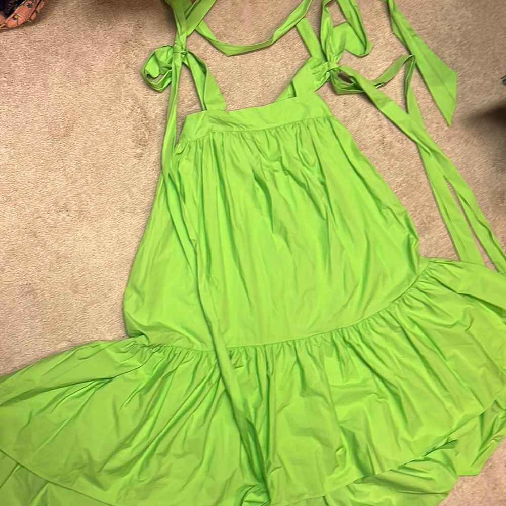 Christopher John Rogers x Target Lime Green Dress XS